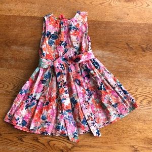 Bright floral Crew Cuts dress. Size 2.